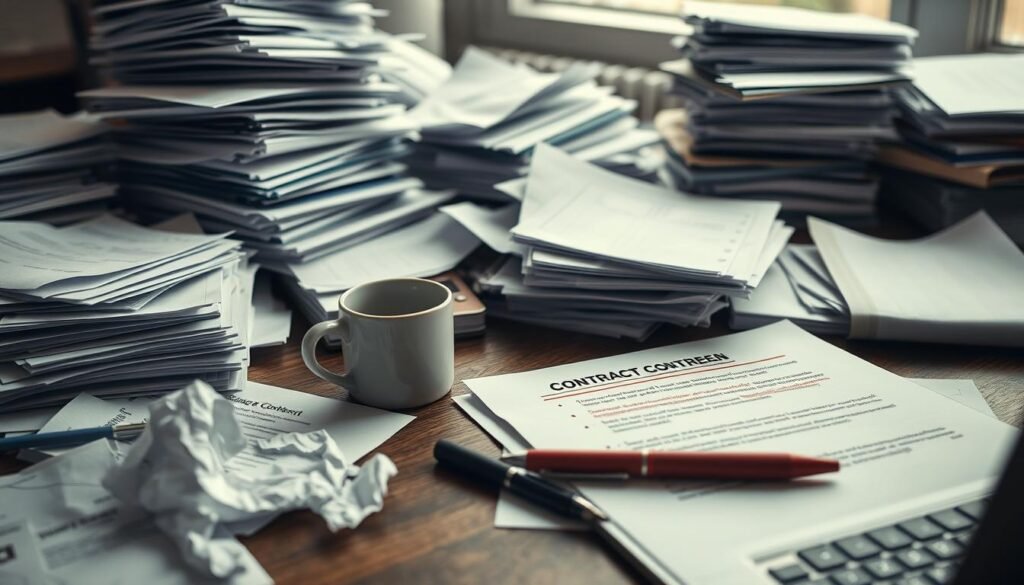 errores documentación contractual