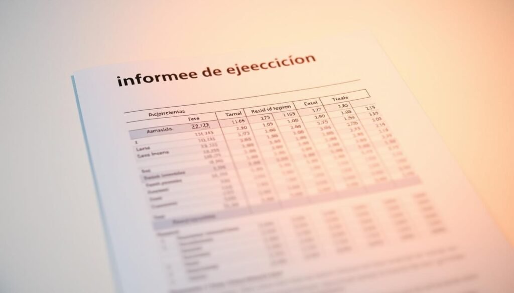 A detailed financial report titled "informe de ejecución", with a clean, professional layout. The report features a neatly organized table of figures and statistics, presented against a neutral, light-colored background that conveys a sense of transparency and accuracy. The report is illuminated by warm, directional lighting that casts subtle shadows, emphasizing the tactile quality of the document. The composition uses a close, centered framing to draw the viewer's attention to the report's content, while maintaining a sense of balance and visual interest through the strategic placement of design elements. A detailed financial report titled "informe de ejecución", with a clean, professional layout. The report features a neatly organized table of figures and statistics, presented against a neutral, light-colored background that conveys a sense of transparency and accuracy. The report is illuminated by warm, directional lighting that casts subtle shadows, emphasizing the tactile quality of the document. The composition uses a close, centered framing to draw the viewer's attention to the report's content, while maintaining a sense of balance and visual interest through the strategic placement of design elements.