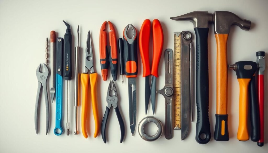 A neatly organized array of practical tools and technical equipment, including screwdrivers, pliers, wrenches, hammers, and measuring tapes, all cast in a warm, natural light. The items are displayed against a clean, minimalist background, allowing the focus to remain on the functional beauty and utility of the tools. The scene conveys a sense of order, efficiency, and professionalism, perfectly suiting the needs of the "Practical Tools and Technical Sheets for Purchasers" section of the article on sustainability contracts in Colombia. A neatly organized array of practical tools and technical equipment, including screwdrivers, pliers, wrenches, hammers, and measuring tapes, all cast in a warm, natural light. The items are displayed against a clean, minimalist background, allowing the focus to remain on the functional beauty and utility of the tools. The scene conveys a sense of order, efficiency, and professionalism, perfectly suiting the needs of the "Practical Tools and Technical Sheets for Purchasers" section of the article on sustainability contracts in Colombia.