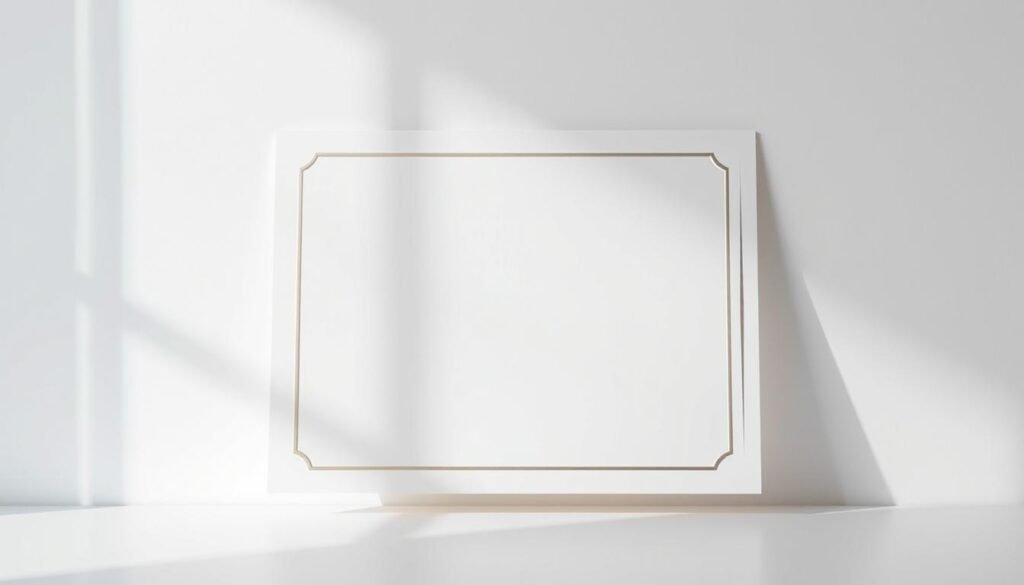 A professional, modern-looking certificate against a clean, minimalist background. The certificate is pristine white with a subtle, metallic foil embossed design, conveying a sense of quality and prestige. The certificate is centered in the frame, casting soft shadows that give it depth and dimensionality. The lighting is soft and diffused, creating a warm, elegant atmosphere. The overall composition is balanced and symmetrical, with ample negative space to draw the viewer's attention to the certificate itself. A professional, modern-looking certificate against a clean, minimalist background. The certificate is pristine white with a subtle, metallic foil embossed design, conveying a sense of quality and prestige. The certificate is centered in the frame, casting soft shadows that give it depth and dimensionality. The lighting is soft and diffused, creating a warm, elegant atmosphere. The overall composition is balanced and symmetrical, with ample negative space to draw the viewer's attention to the certificate itself.