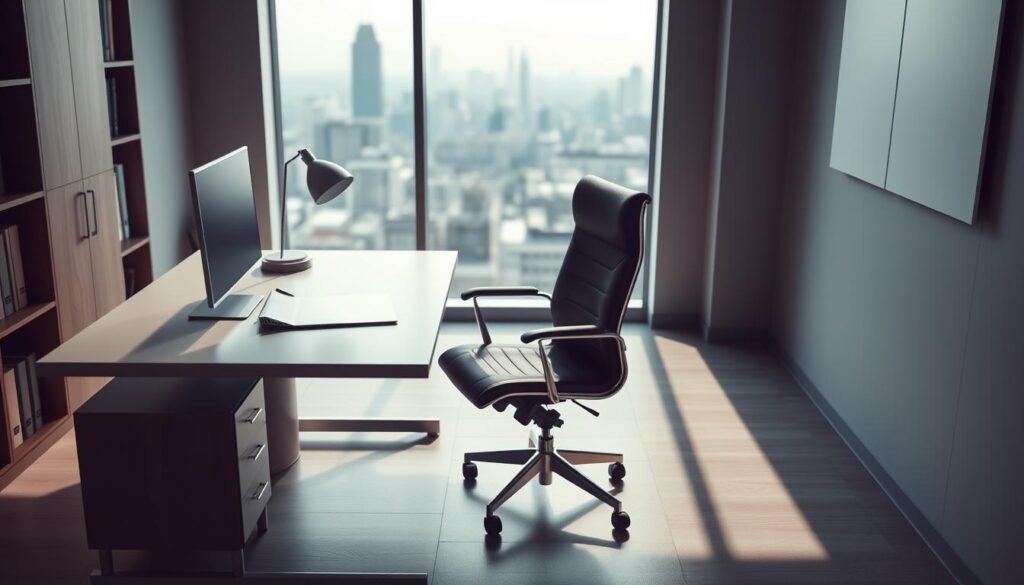 A sleek, minimalist office setting with a well-organized desk and chair, symbolizing the structured and disciplined nature of administrative law. The background features a blurred cityscape, hinting at the urban context in which this legal practice operates. Soft, directional lighting casts a professional, authoritative glow, while the camera angle suggests an elevated, bird's-eye perspective, conveying a sense of oversight and responsibility. The overall composition exudes a sense of clarity, efficiency, and attention to detail, reflecting the core values of administrative law consultancy. A sleek, minimalist office setting with a well-organized desk and chair, symbolizing the structured and disciplined nature of administrative law. The background features a blurred cityscape, hinting at the urban context in which this legal practice operates. Soft, directional lighting casts a professional, authoritative glow, while the camera angle suggests an elevated, bird's-eye perspective, conveying a sense of oversight and responsibility. The overall composition exudes a sense of clarity, efficiency, and attention to detail, reflecting the core values of administrative law consultancy.