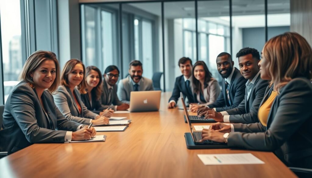 A professional setting depicting a diverse group of individuals in business attire gathered around a large conference table, deeply engaged in a discussion about contract suspension. The foreground features a well-organized table with documents and laptops, emphasizing the legal aspects of the meeting. In the middle, expressions of focus and determination are clear on the participants' faces, symbolizing the gravity of the subject. The background showcases large windows with natural light streaming in, illuminating the space and creating a sense of transparency and openness. The atmosphere is serious yet collaborative, reflecting a balance of tension and teamwork, with a slight blur in the background to keep the focus on the discussion. A professional setting depicting a diverse group of individuals in business attire gathered around a large conference table, deeply engaged in a discussion about contract suspension. The foreground features a well-organized table with documents and laptops, emphasizing the legal aspects of the meeting. In the middle, expressions of focus and determination are clear on the participants' faces, symbolizing the gravity of the subject. The background showcases large windows with natural light streaming in, illuminating the space and creating a sense of transparency and openness. The atmosphere is serious yet collaborative, reflecting a balance of tension and teamwork, with a slight blur in the background to keep the focus on the discussion.