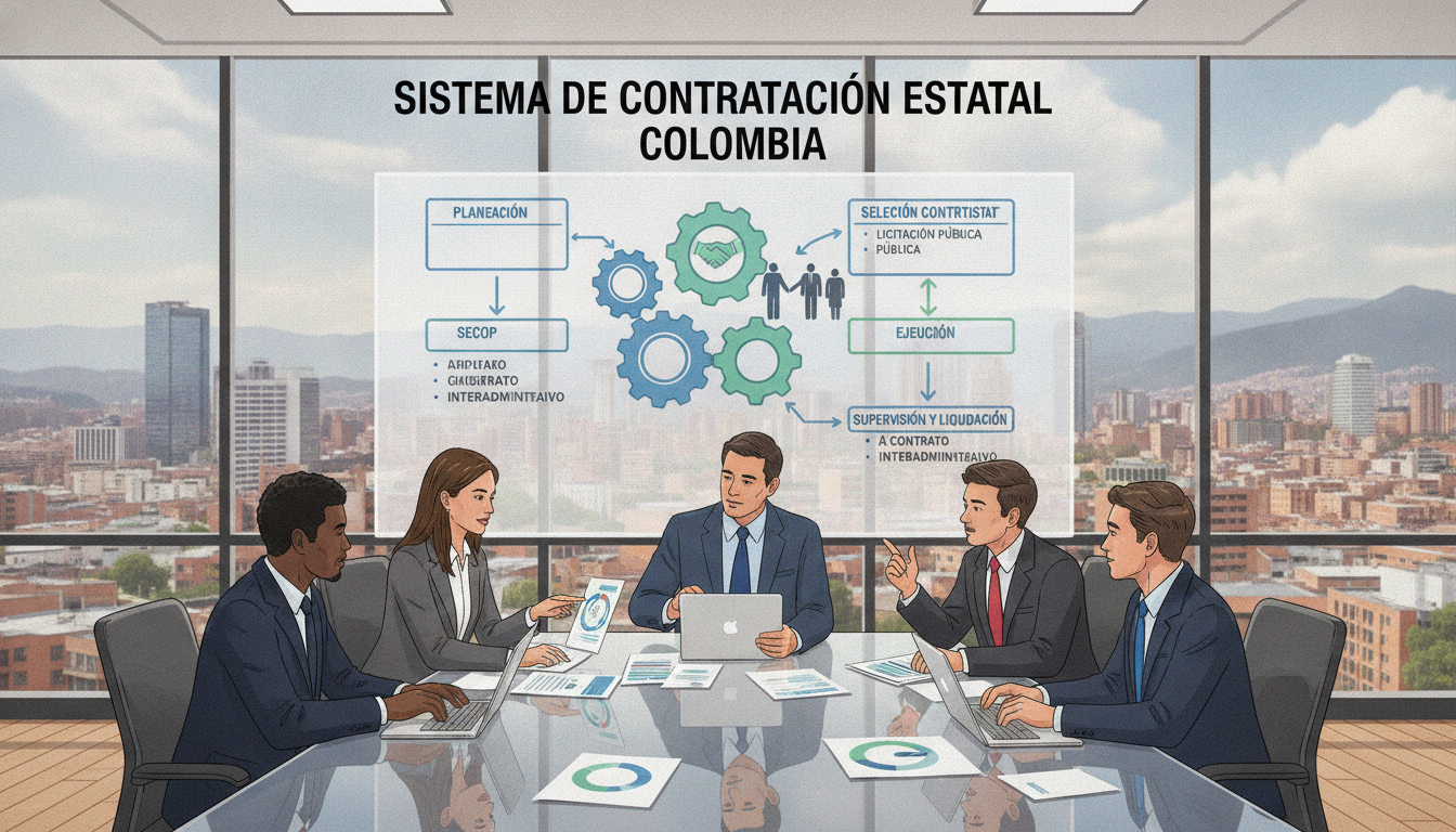 Como funciona el sistema de contratación estatal en Colombia