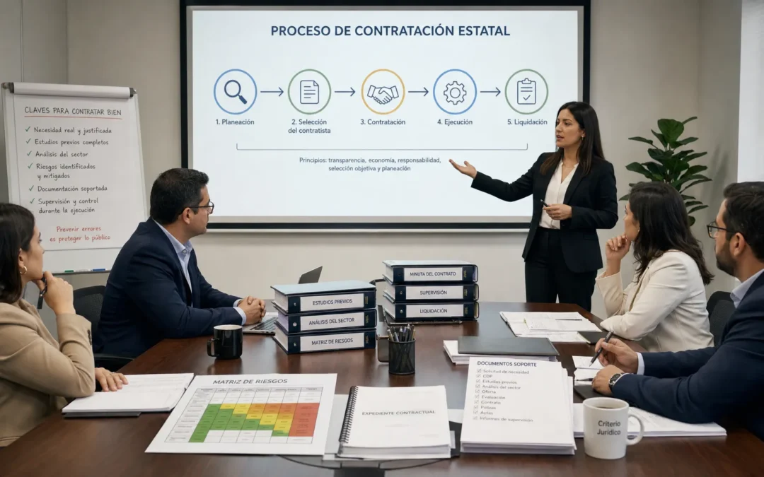 Capacitación jurídica para fortalecer equipos de contratación